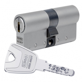 KESO 8000 Double Cylinder with Emergency and Danger Function 35/30  Including 5 Keys - Reversible Key Security Cylinder - Security Card -  Dimple Key 